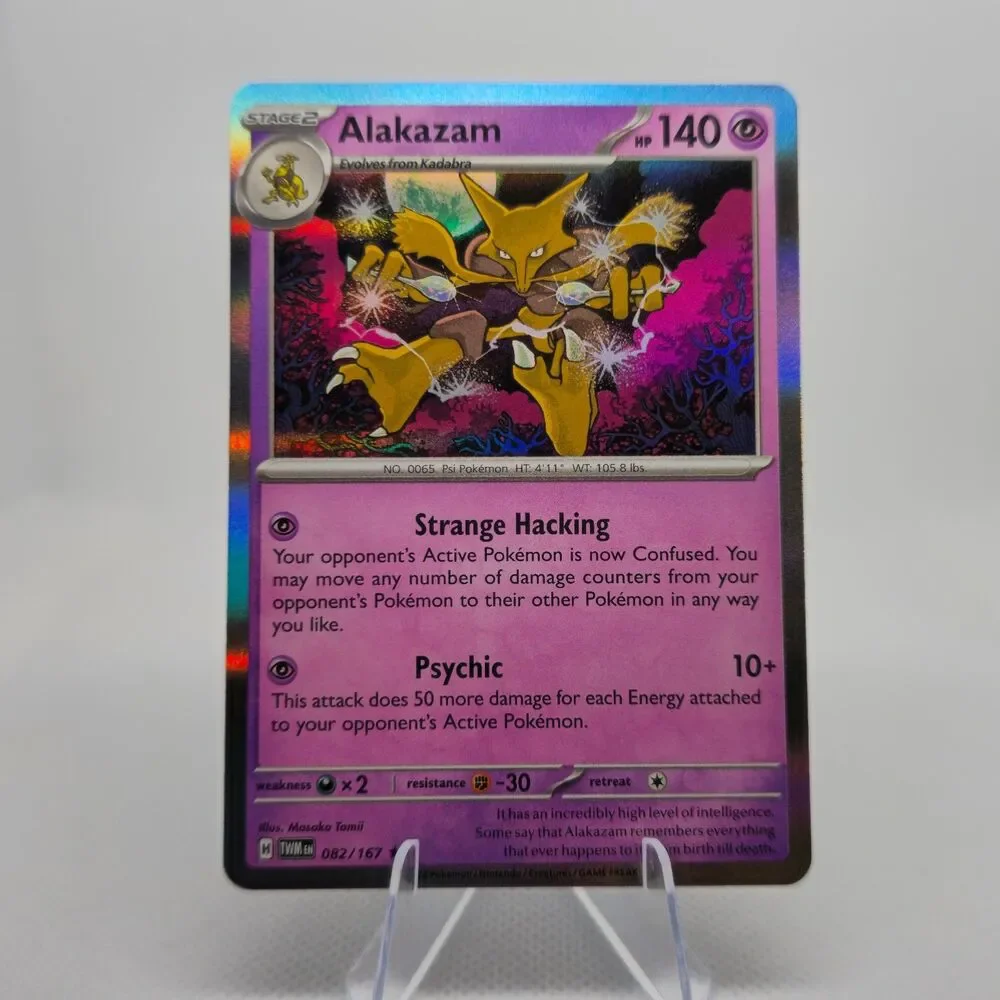 Pokemon Alakazam holo #82 TWM Twilight Masquerade